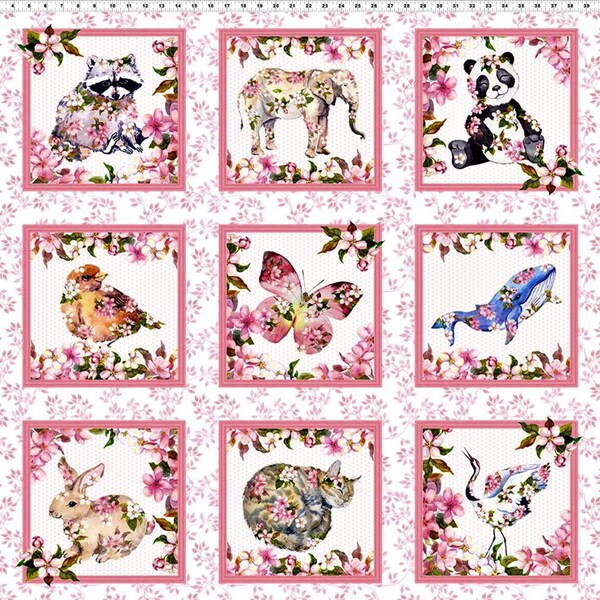 Cotton Fabric Panel Etsy