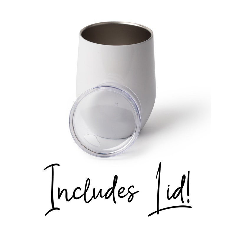 Oh For Fox Sake White Stainless Steel Wine Tumbler 12 oz with Lid Funny Wine Lover Gift