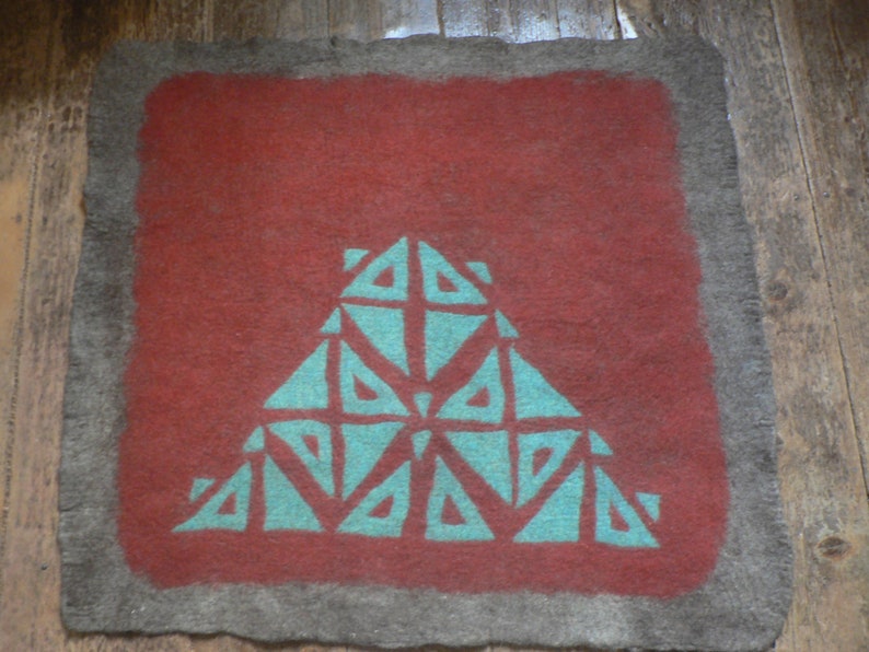 Felted Wool Rug Etsy