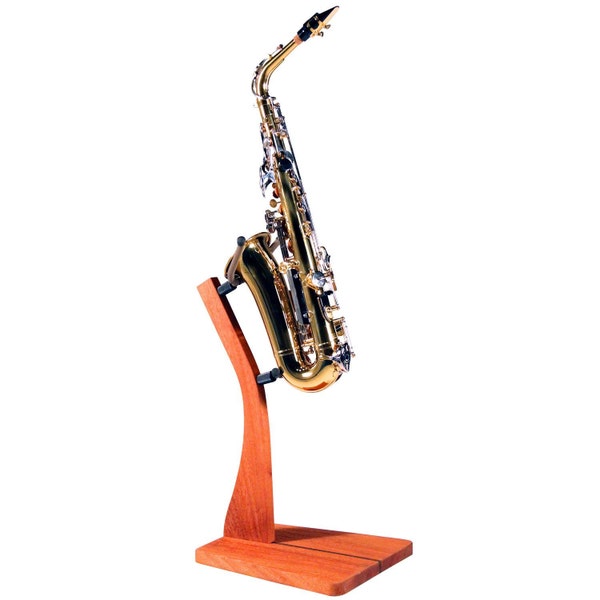 Wooden Saxophone Floor Stand - Cherry, Maple, Mahogany or Walnut