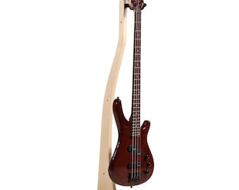 Wooden Bass Guitar Stand - Cherry, Maple, Mahogany or Walnut