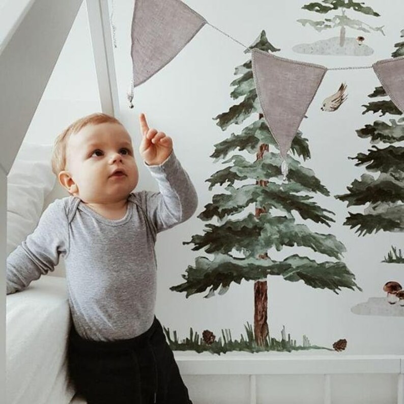 Pennant Banner Nursery Garland Gold Garland Boho Garland Etsy