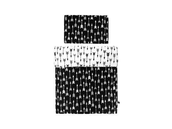 monochrome crib bedding