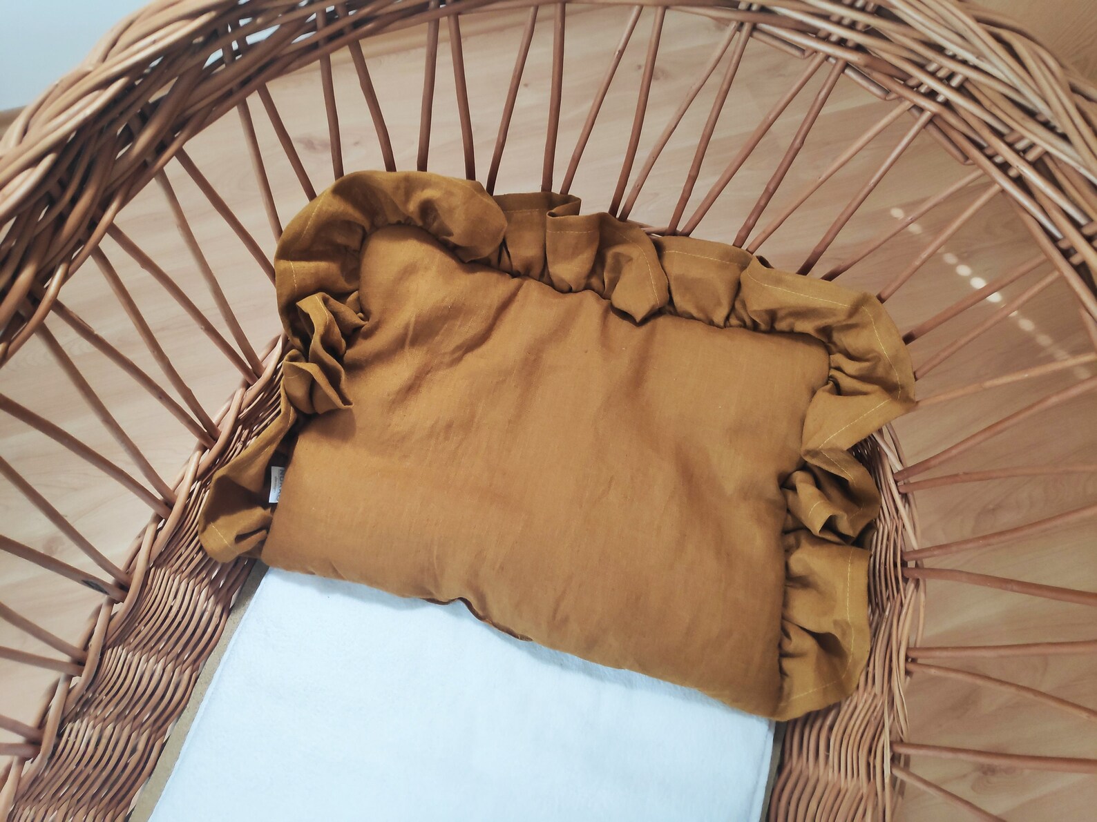 Mustard Pillow for Baby Organic Flat Baby Pillow Newborn Etsy