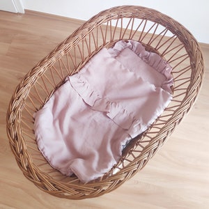 Dusty Pink Baby Girl Bedding Set, Crib Bedding Set