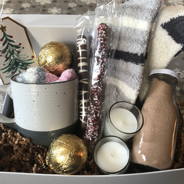 Comfy And Cozy Gift Box | Chocolate Lover Box | Relaxation Comfort Care Package |