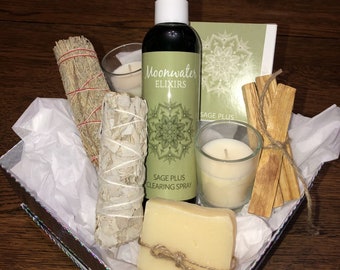 Caja de regalo de cuidado personal / Caja de regalo de Sage Clearing / Regalo para ella / Regalo para él / Caja de regalo del día de las enfermeras / Regalo del maestro