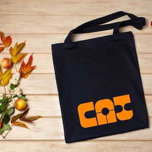Gold Cat Organic Cotton Tote Bag: Eco-Friendly Shopper