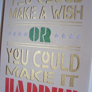 PAPERCUT TEMPLATE - Make A Wish / Typography Design