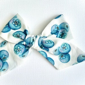 Blueberry Hair Bow | 20 styles | Fruit Print Bow, Schoolgirl Bow, Tuxedo Bow, Sailor Bow, Pigtail Bows, Summer Hair Bow, BUY 3 GET 1 FREE!