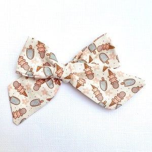 Muted Ice Cream Bow | 20 styles | Rainbow Summer Bow, Birthday Bow, Schoolgirl Bow, Tuxedo Bow, Sailor Bow, Pigtail Bow, BUY 3 GET 1 FREE!