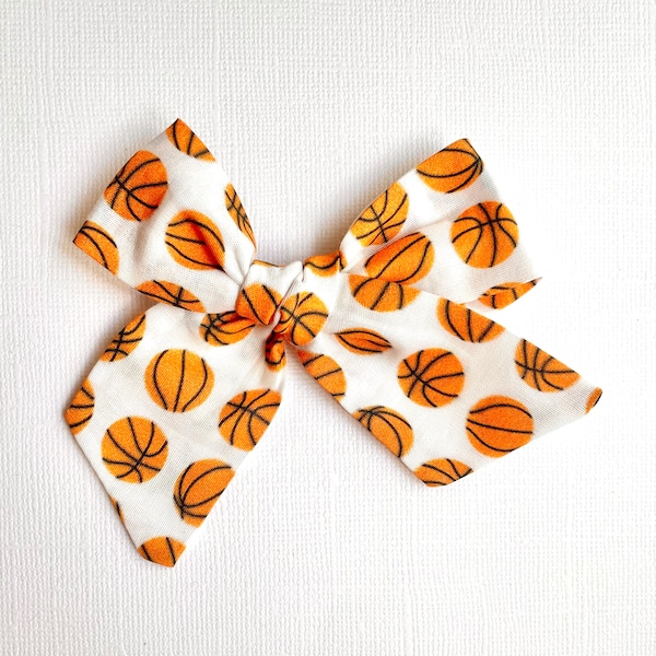 Basketball Bow | 20 styles | Sports Hair Bow, Schoolgirl Bow, Tuxedo Bow, Sailor Bow, Pigtail Bows, BUY 3 GET 1 FREE!