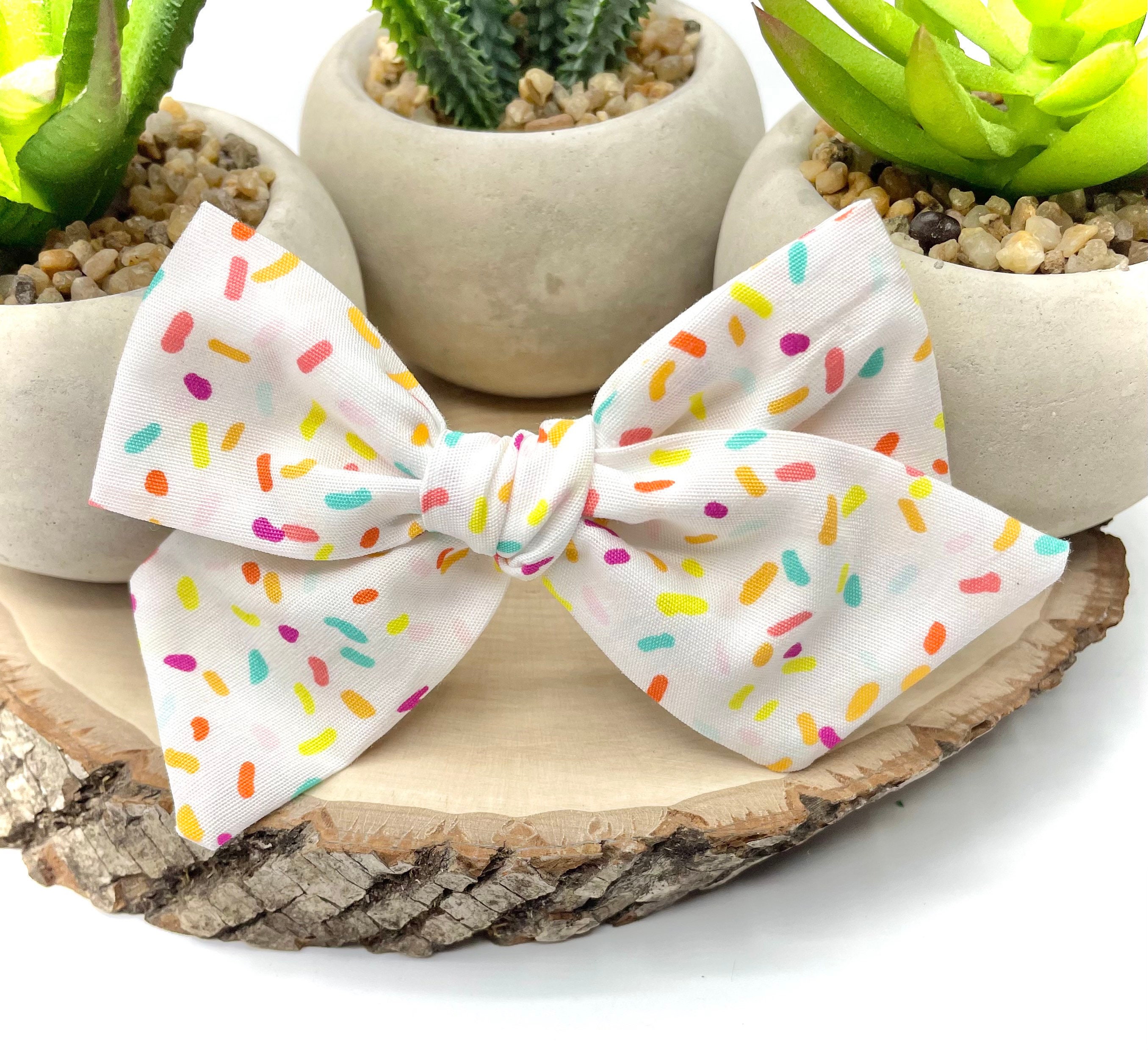 Sprinkle Hair Bow | 12 Styles | Birthday Party Bow, Schoolgirl Bow, T…