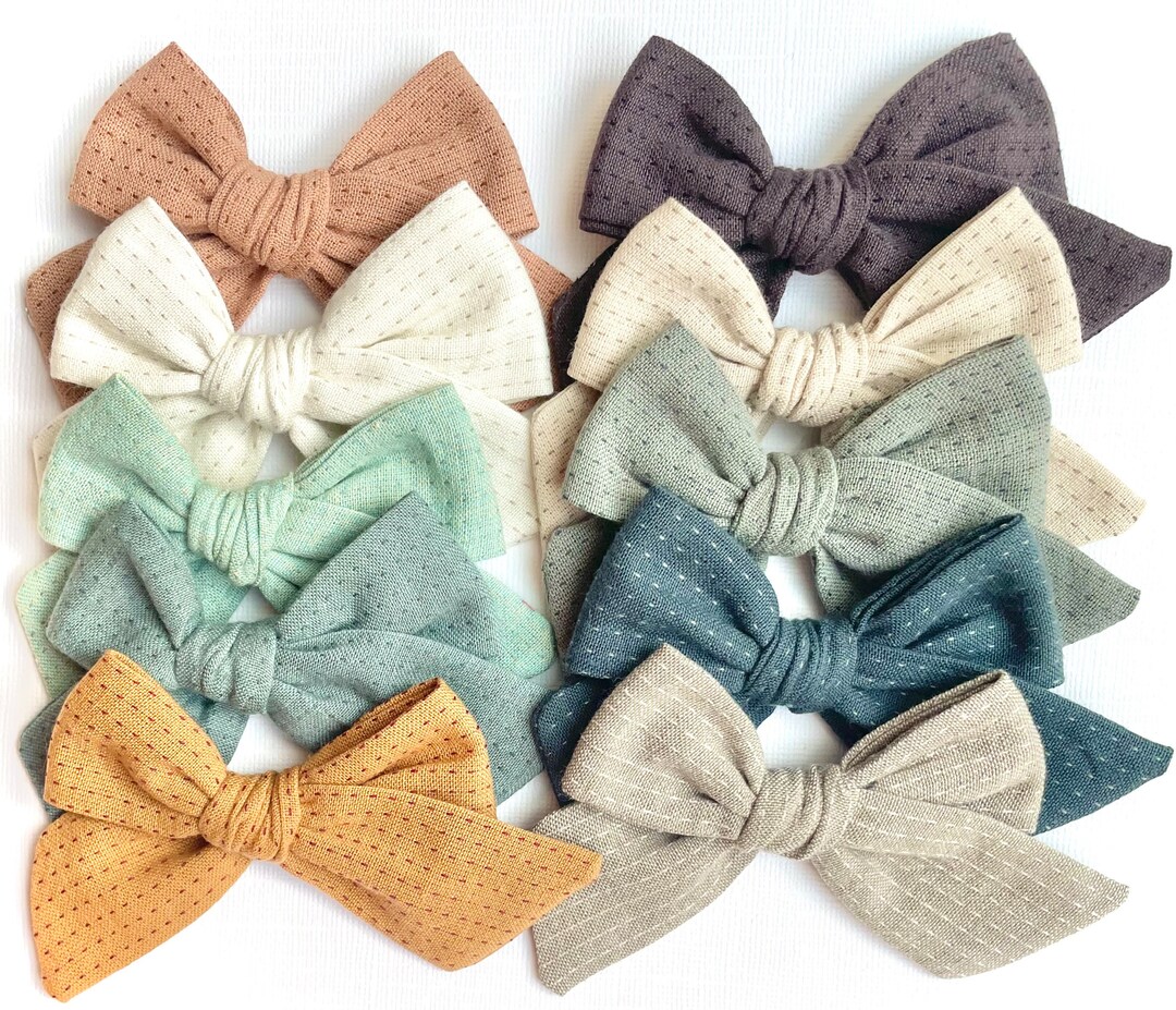 Dotted Stitch Bow 20 Styles You Choose 1 Woven Bow - Etsy