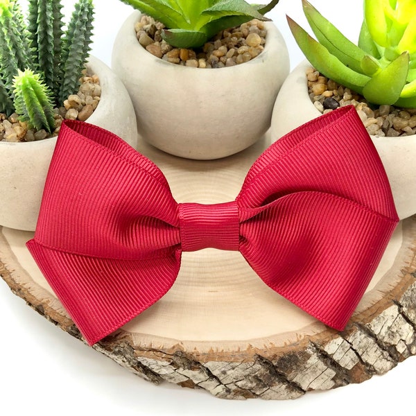 9 Styles/Sizes | Scarlet Hair Bow, Scarlet Hard Headband, Dark Red Bow, Ruby Red Bow, Pigtail Bows, BUY 3 GET 1 FREE!