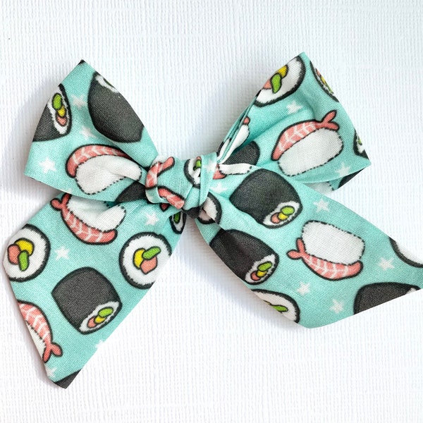 Sushi Bow | 20 styles | Nagiri Japanese Bow, Schoolgirl Sailor Bow, Pigtail Bows, Food Fish Bow, BUY 3 GET 1 FREE!