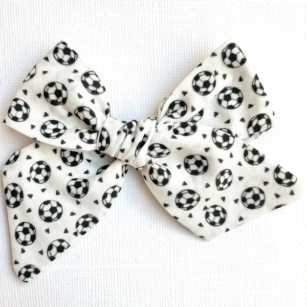 Soccer Bow | 20 styles | Sports Hair Bow, Schoolgirl Bow, Tuxedo Bow, Sailor Bow, Pigtail Bows, Futbol Football Hair Bow, BUY 3 GET 1 FREE!