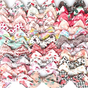 20 styles | Valentine Bow, You Choose One! | Schoolgirl Bow, Pigtail Bow, Sailor Bow | Heart, Valentine's, XOXO, Candy Bow|