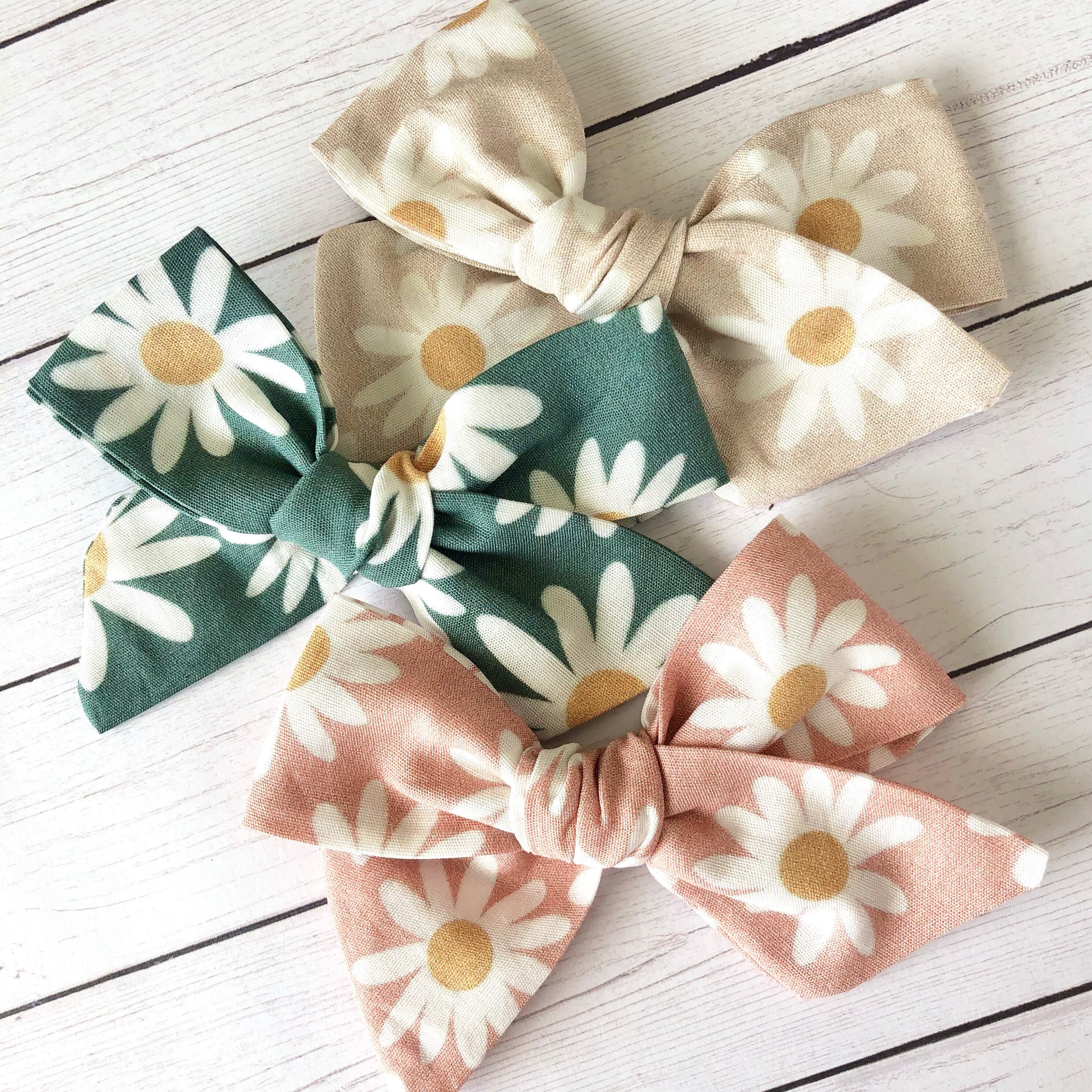 Daisy Bow, You Choose 1! | 12 Styles | Spring Summer Floral Bow, Scho…
