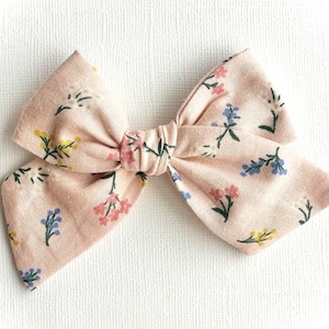 Pink Bouquets Bow | 20 styles |  Rifle Paper Co Floral Bow, Schoolgirl Sailor Bow, Tuxedo Bow, Pigtail Bows, BUY 3 GET 1 FREE!