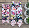 Floral Bow on Nylon, Clip or Hard Headband; Baby Girl Bow, Spring Bow, Rose Print Bow, Pink Floral Bow, Navy Floral Bow, BUY 3 GET 1 FREE!