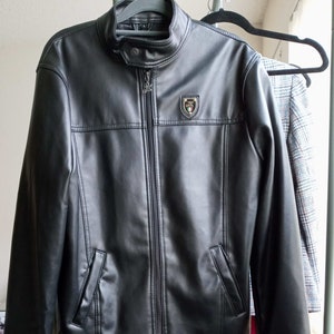 Emporio & co ferrari leather jacket hotsell