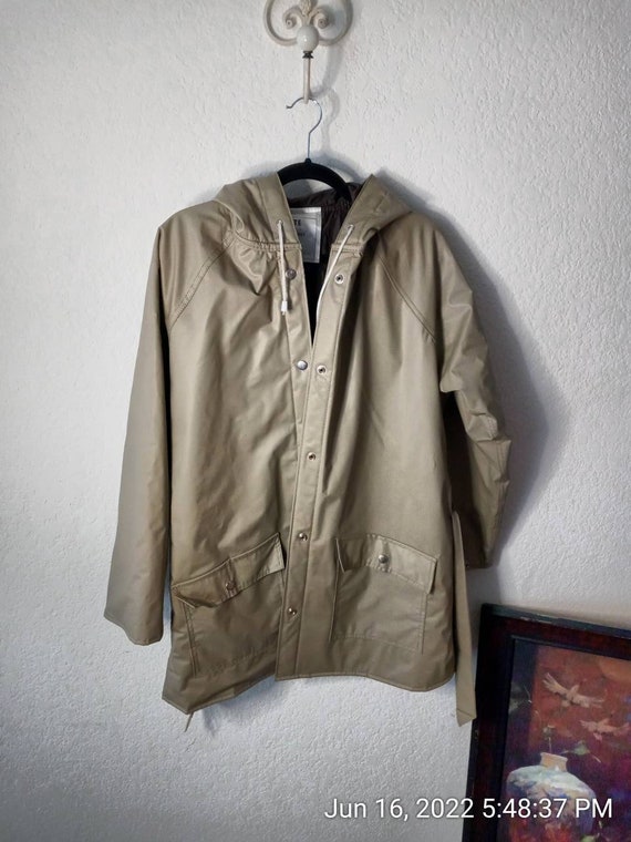 Ladies Vintage Rain Coat Slicker Gem
