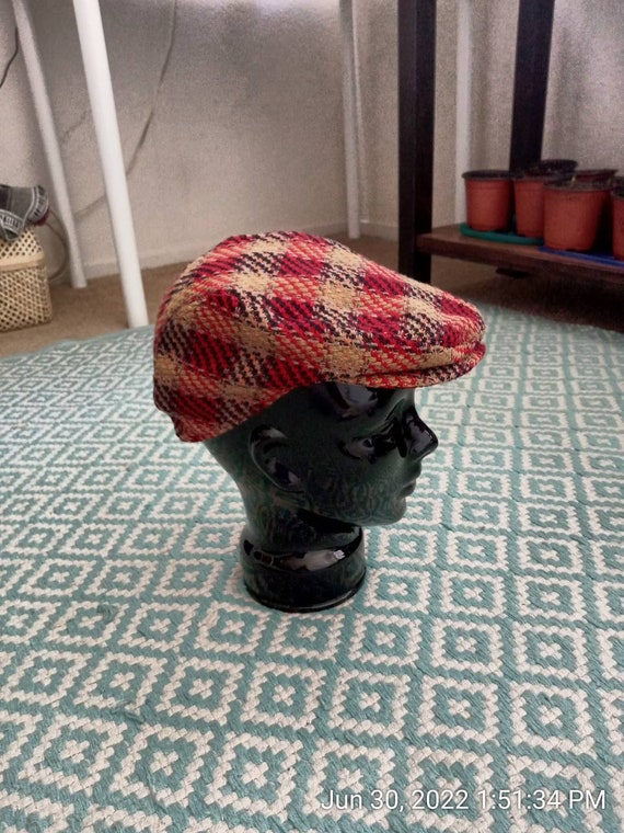 vintage newsboy cap black - Gem