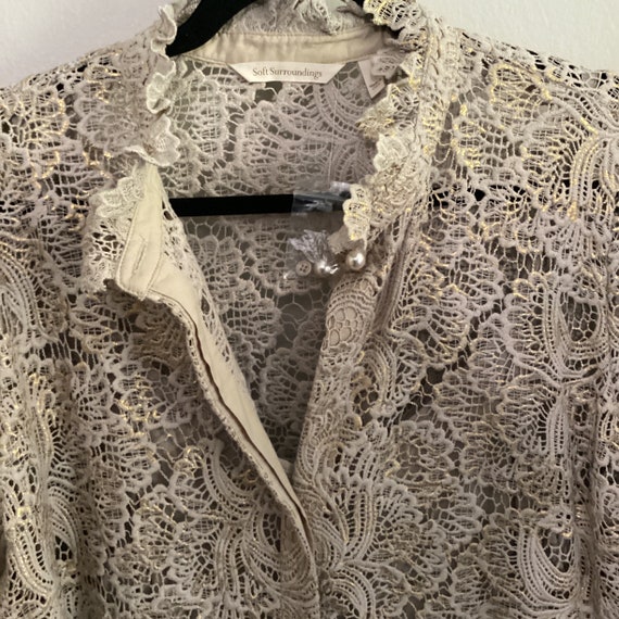 Cotton Lace Blazer-By Soft Surroundings