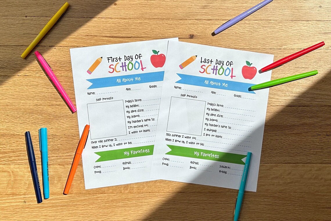 Back to School Printable, Back to School Questionnaire, School ...
