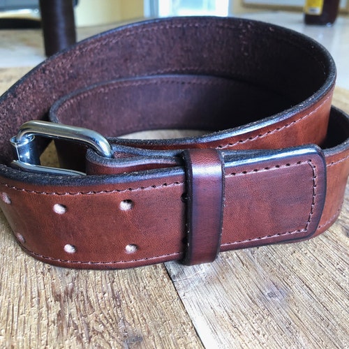 Working Man's Belt Heavy Duty Leather Belt - Etsy