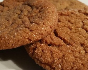 Homemade Molasses Cookies-TWO DOZEN