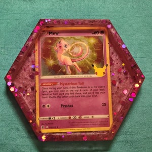 Sous-verres en résine de carte Pokemon personnalisés