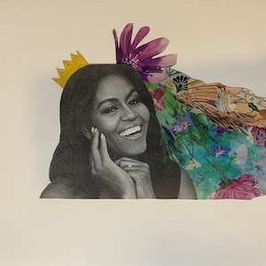 Michelle Obama Collage Print