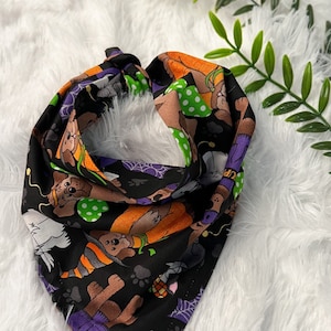 Halloween Costume Dog Bandana, Dog Bandana, Pet Bandana, Tie Bandana, Tie-On Pet Scarf, Dog Gift, Pet Clothes, Dog Neckwear, Handmade