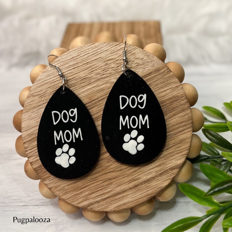 Earrings, Dog Themed Earrings, Dog Mom Earrings, Fun Dog Earrings, Mom Earrings, Pet Earrings, image 1