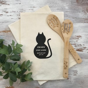 Cat Kitchen Towels, Cat Towels, Cat Kitchen Towel Set, Kitty Towel Set, Cat Towelettes, Kitty kitchen towels,