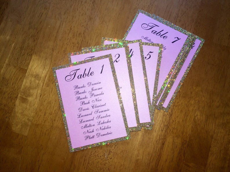 Wedding table assignment board image