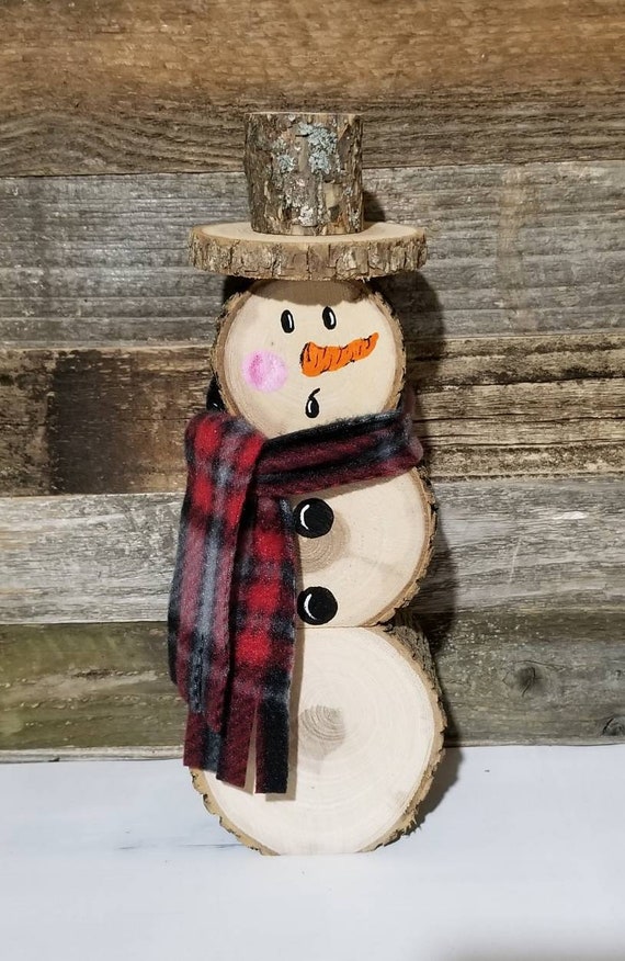 Rustic Wood Snowman Decor — Orchard Hills Floral & Gifts