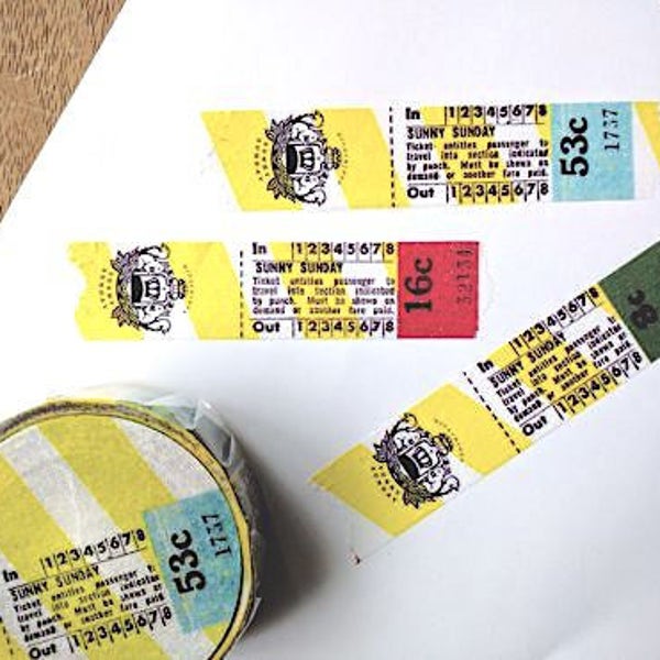 SSDAY Original Yellow Ticket Washi Tape