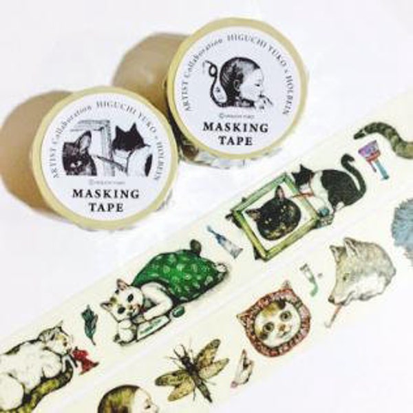 Artista japonés Yuko Higuchi x HOLBEIN Original Washi Tape(Limited Edition)