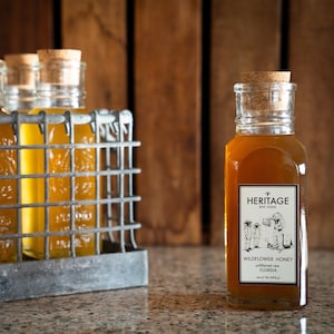 1 lb. Raw Wildflower Honey. Straight from the Hive in this Glass Muth Jar with Cork. PURE. RAW. local FLORIDA. Heritage Bee Farm Honey