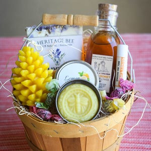 Beautiful Unique Gift Basket from the Hive Raw Honey Handmade Soap Lip Balm Lotion Bar The Perfect Gift image 6