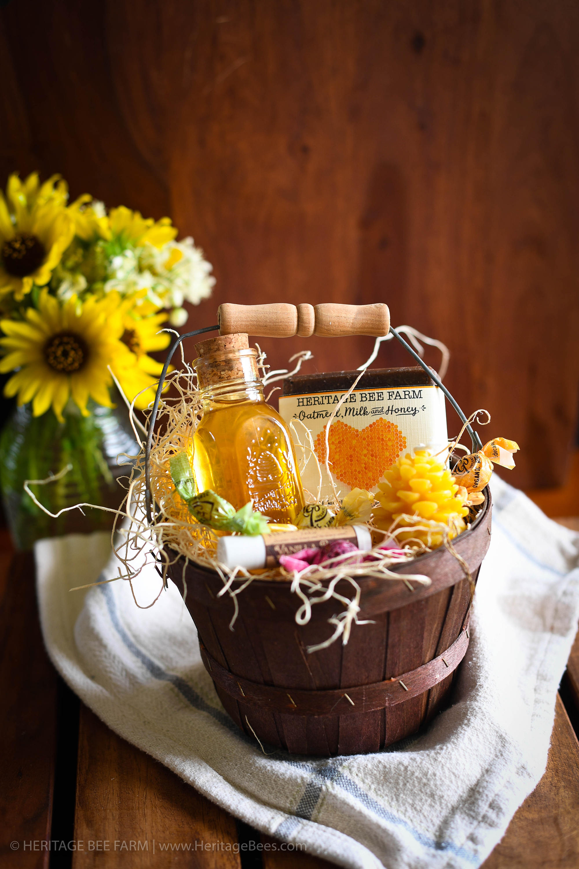 Cute Gift Basket Raw Honey and Handmade soap gift baskets Etsy