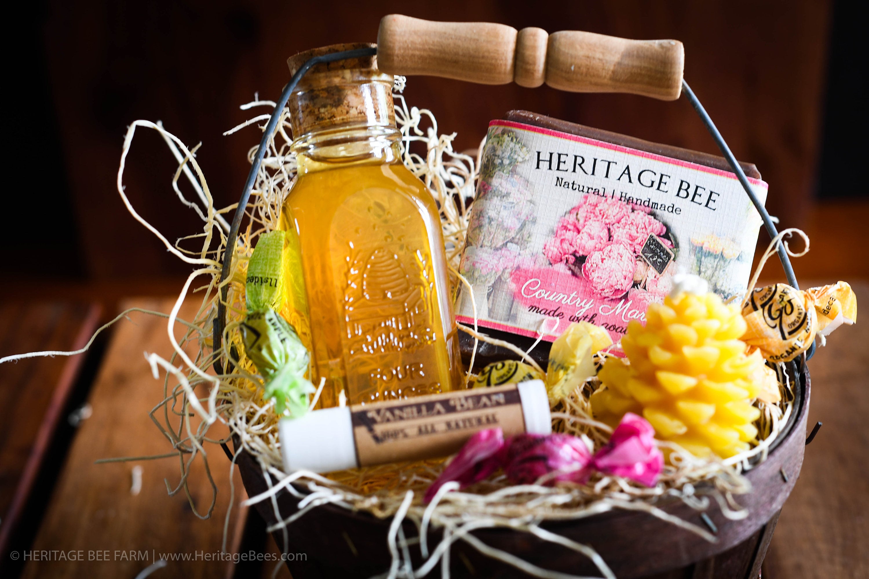 Cute Gift Basket Raw Honey and Handmade soap gift baskets | Etsy