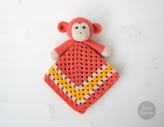 monkey lovey blanket