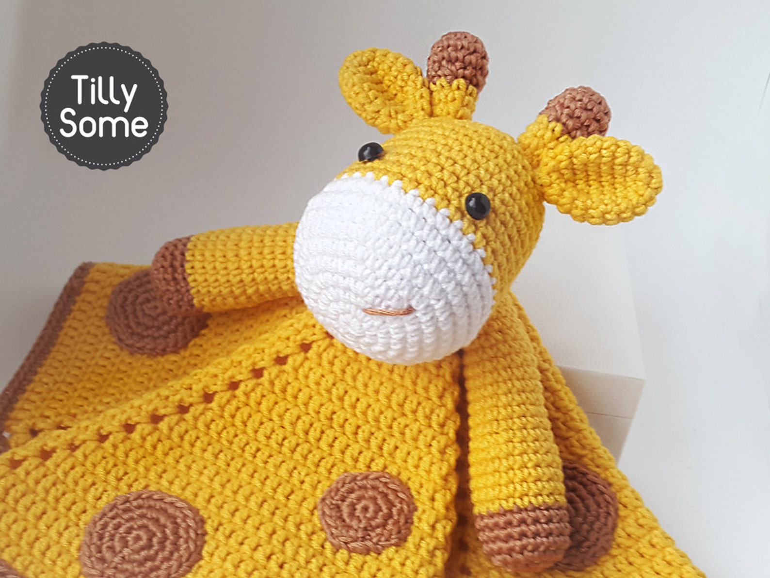 Cute Giraffe Lovey Pattern Security Blanket Crochet Lovey Etsy