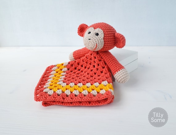 monkey lovey blanket