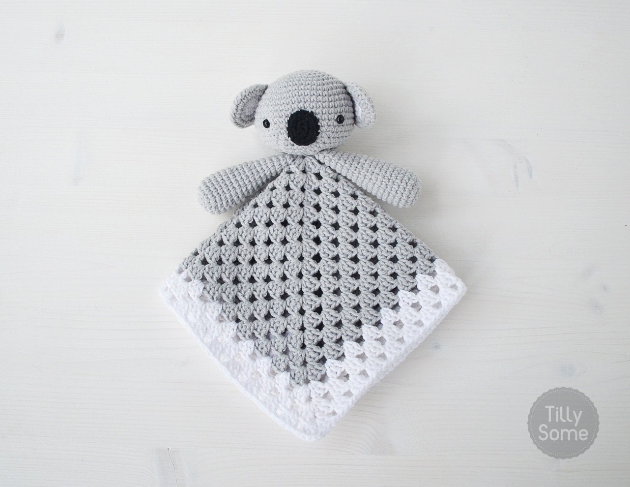 Koala Bear Lovey Pattern | Security Blanket | Crochet Lovey | Baby Lo…
