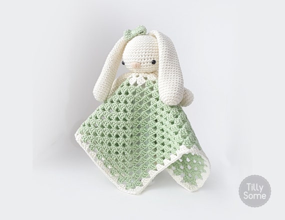 Download Lovely Bunny Lovey Pattern Security Blanket Crochet Lovey Etsy